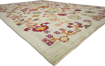 10 x 14 Contemporary Turkish Oushak Rug 60746