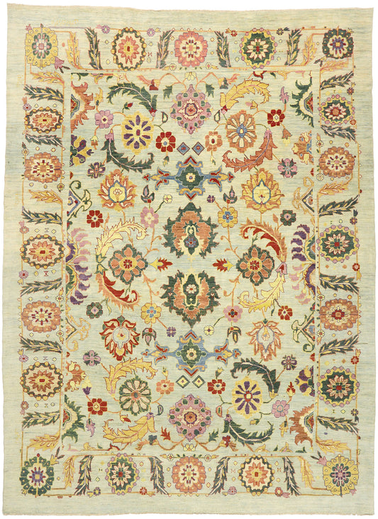 14 x 18 Contemporary Turkish Oushak Rug 60749