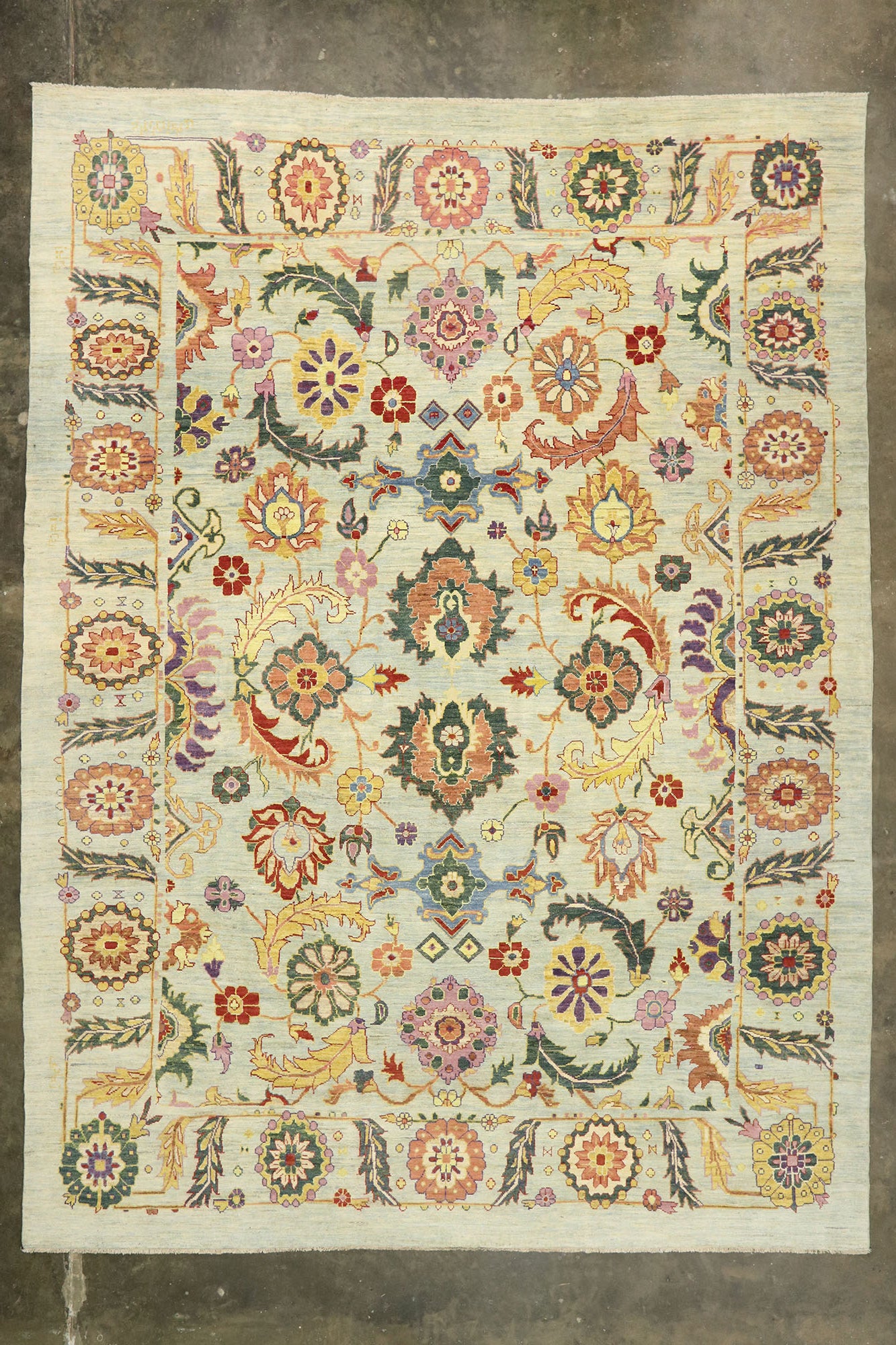 14 x 18 Contemporary Turkish Oushak Rug 60749