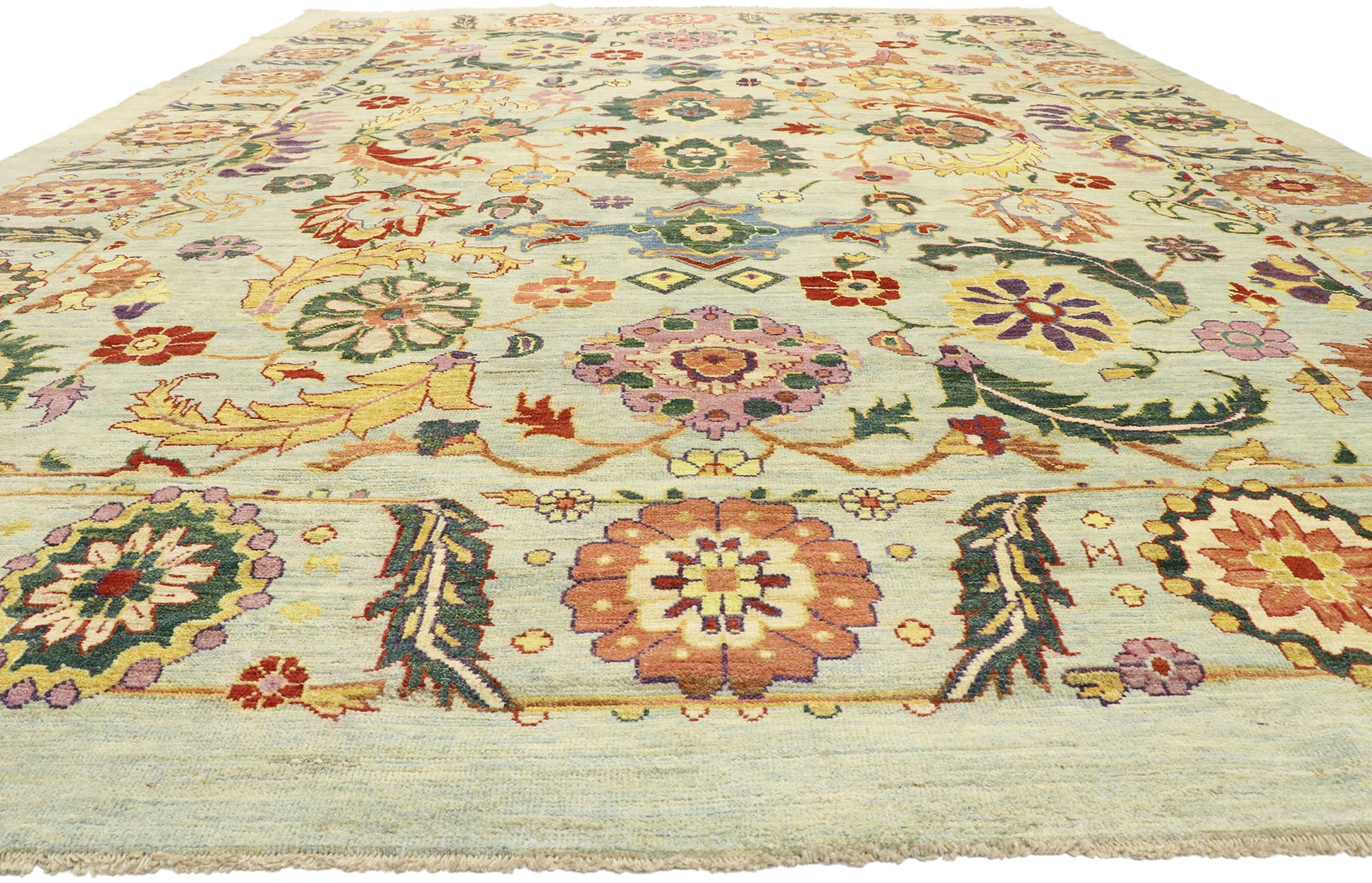 14 x 18 Contemporary Turkish Oushak Rug 60749