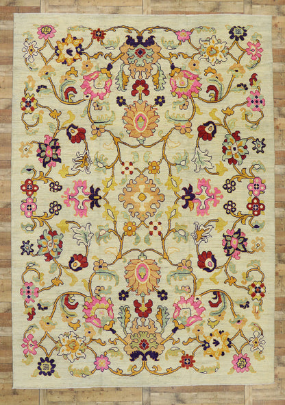10 x 15 Contemporary Turkish Oushak Rug 60754