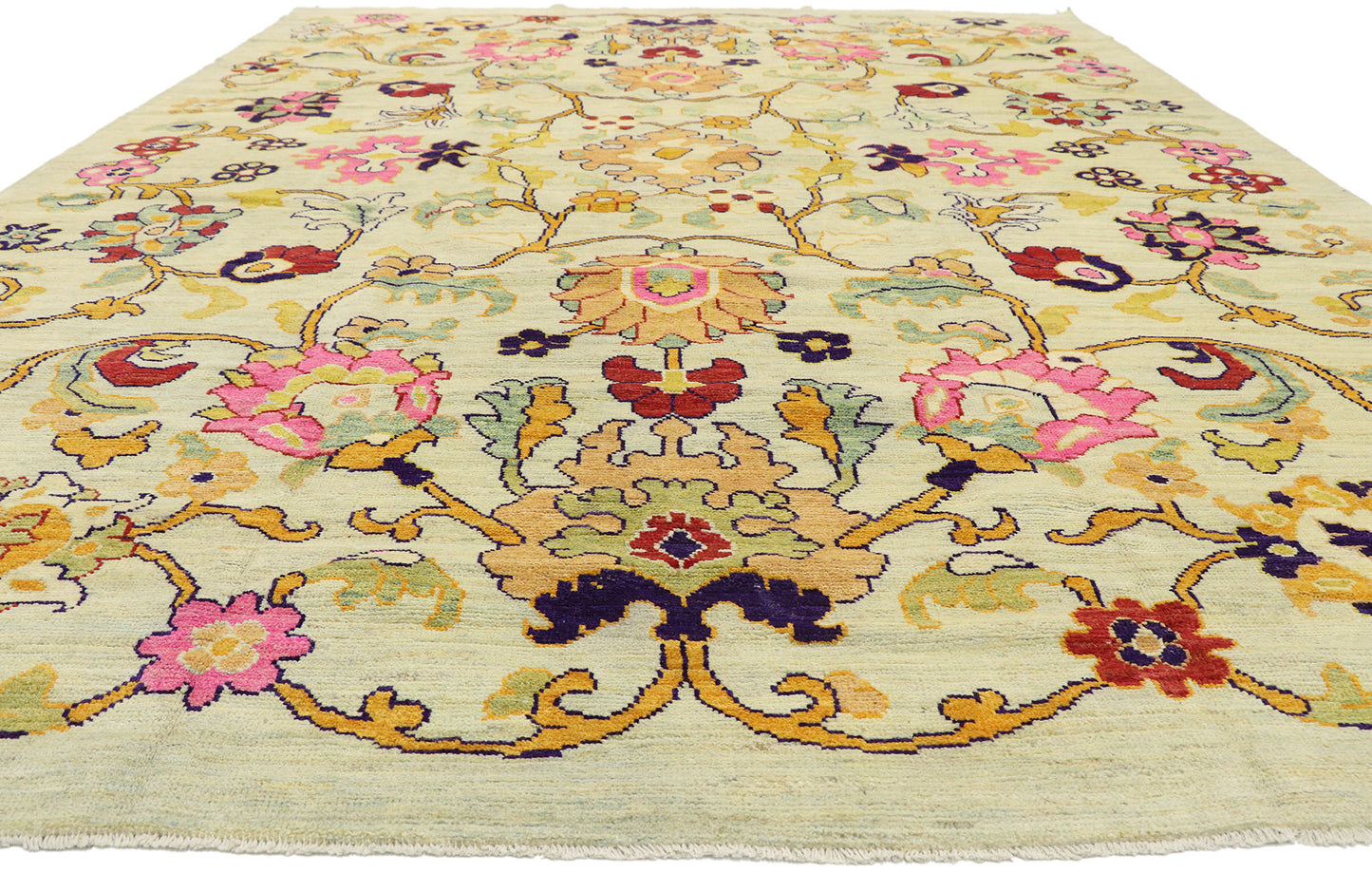 10 x 15 Contemporary Turkish Oushak Rug 60754
