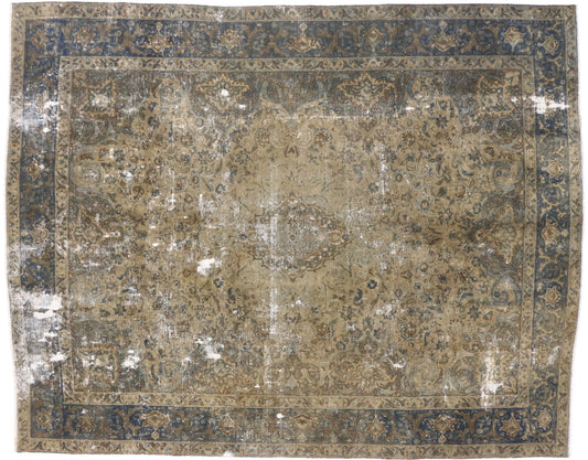 9 x 12 Vintage Overdyed Rug 60761