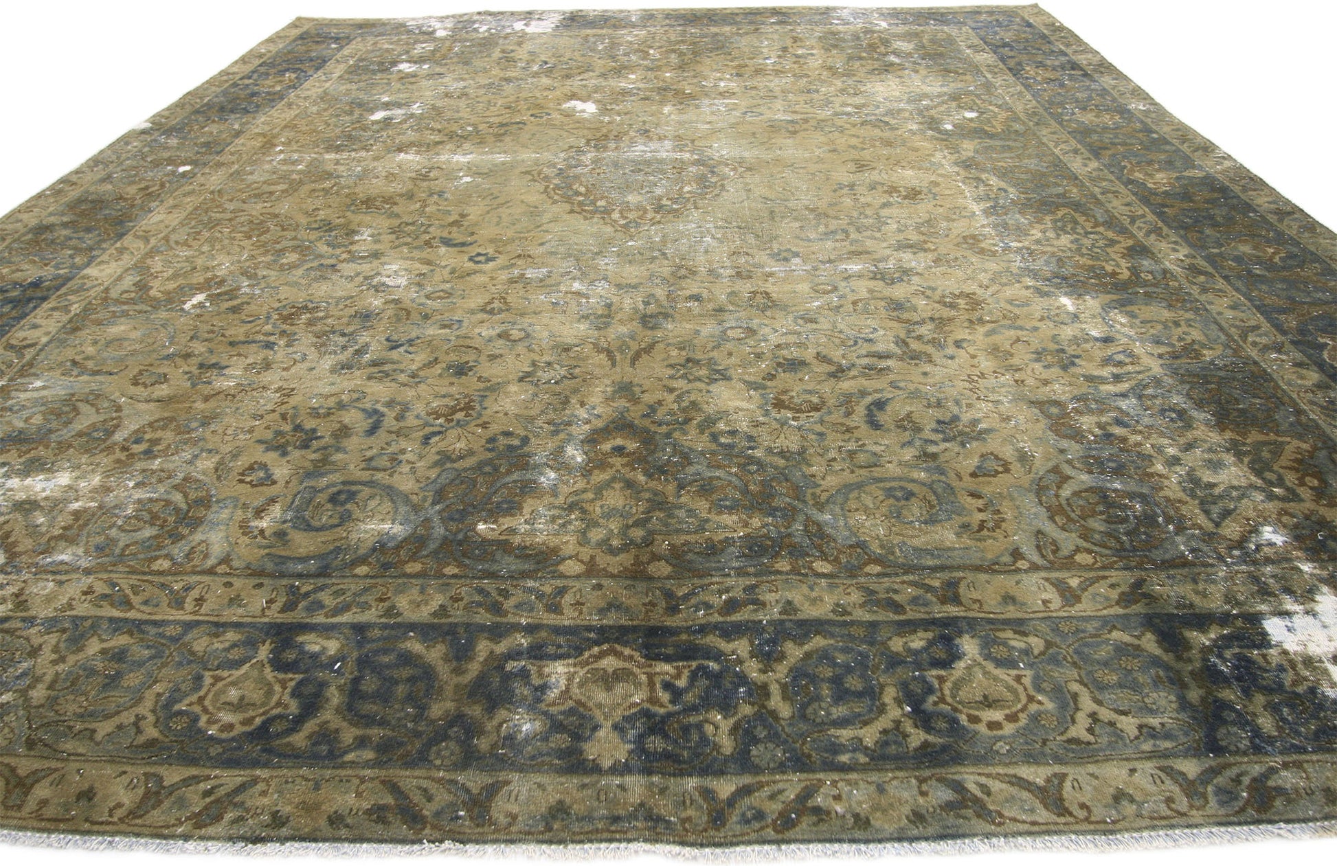 9 x 12 Vintage Overdyed Rug 60761