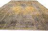 9 x 13 Vintage Distressed Overdyed Rug 60772