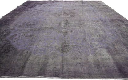 9 x 12 Vintage Distressed Overdyed Rug 60773