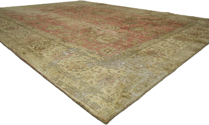 9 x 13 Antique Persian Tabriz Rug 60779