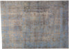9 x 12 Vintage Distressed Overdyed Rug 60781