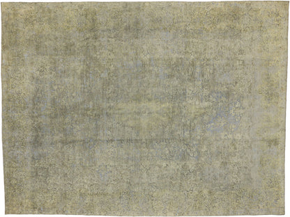 10 x 13 Vintage Distressed Overdyed Rug 60785