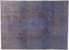 8 x 11 Vintage Distressed Overdyed Rug 60787