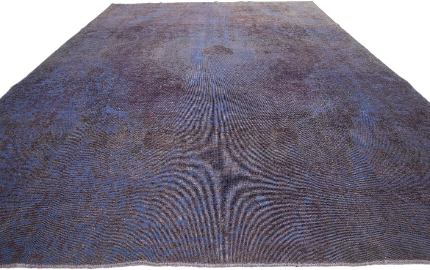 8 x 11 Vintage Distressed Overdyed Rug 60787