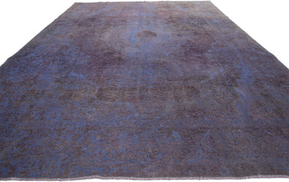 8 x 11 Vintage Distressed Overdyed Rug 60787
