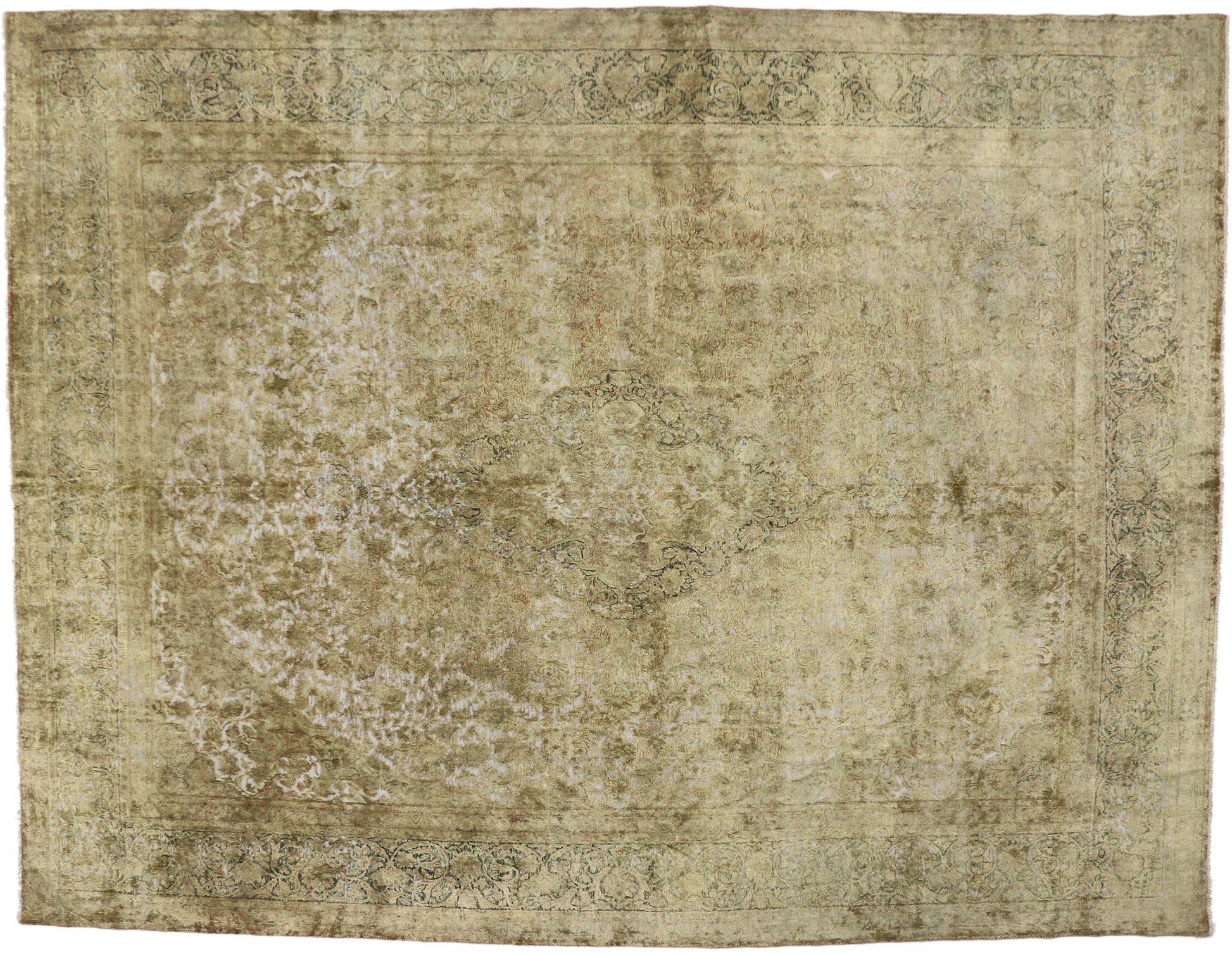 12 x 15 Vintage Overdyed Rug 60788