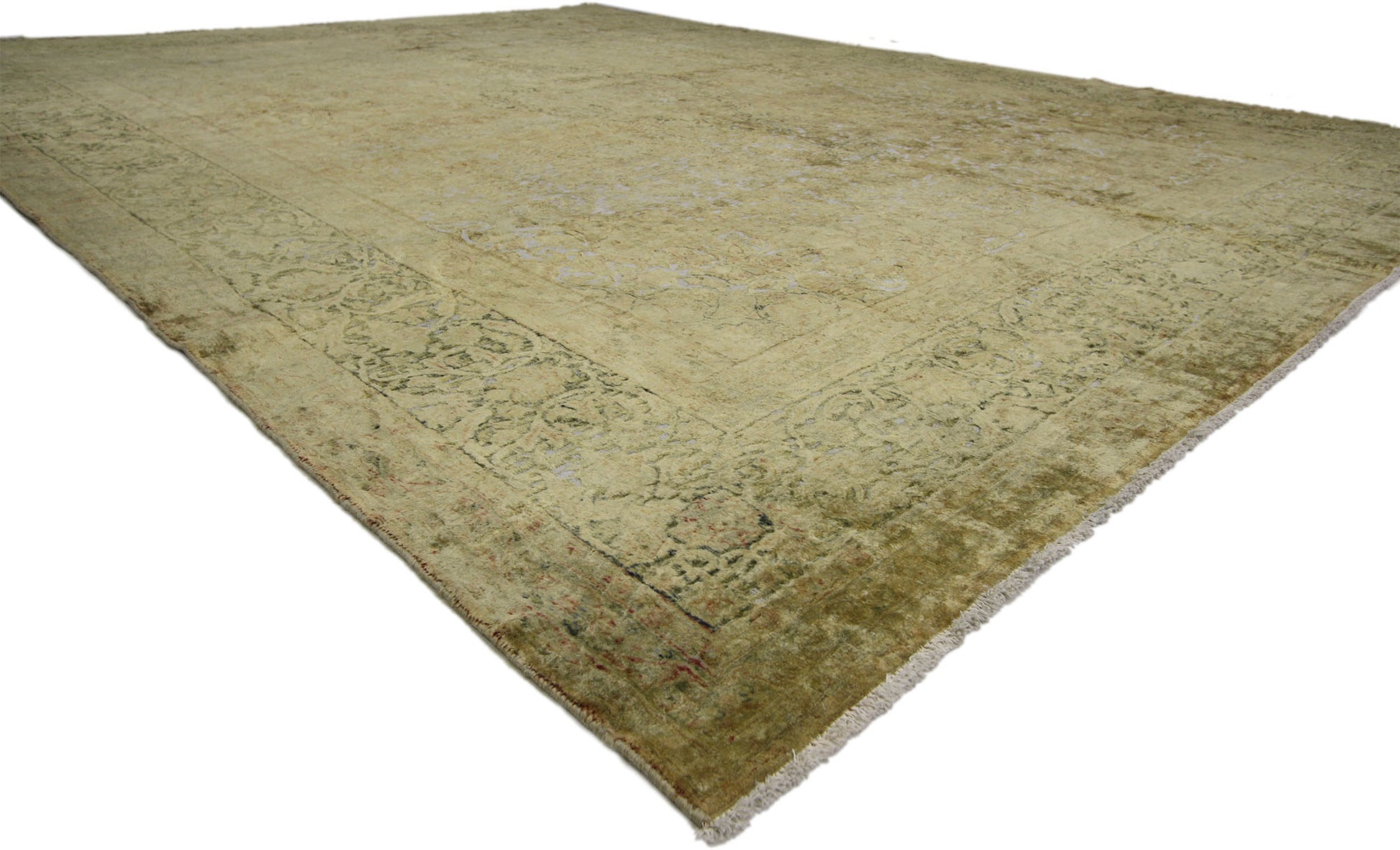12 x 15 Vintage Overdyed Rug 60788