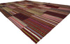 7 x 11 Vintage Turkish Striped Kilim Rug 60792