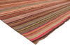 13 x 15 Vintage Turkish Striped Kilim Rug 60794