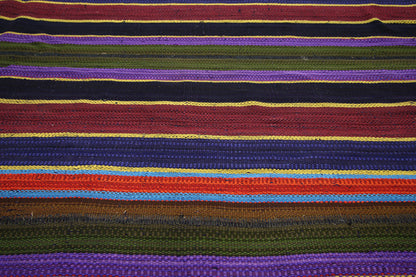 10 x 11 Vintage Turkish Striped Kilim Rug 60803