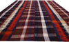 9 x 11 Vintage Kilim Tartan Plaid Rug 60805