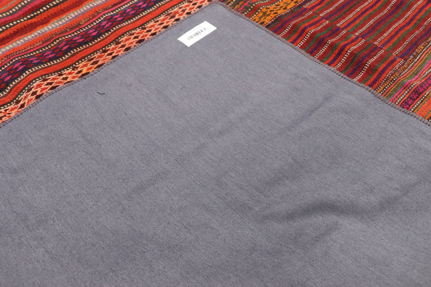 12 x 14 Vintage Turkish Striped Kilim Rug 60806