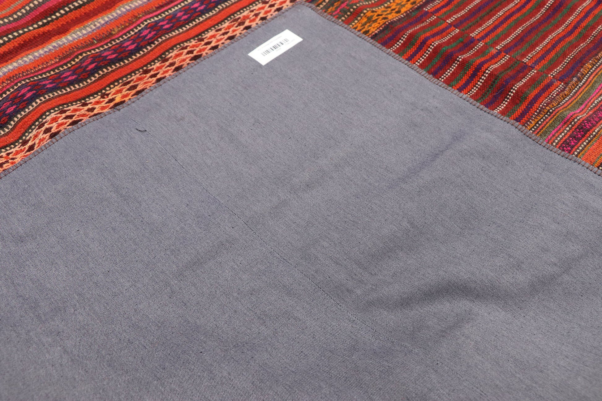 12 x 14 Vintage Turkish Striped Kilim Rug 60806