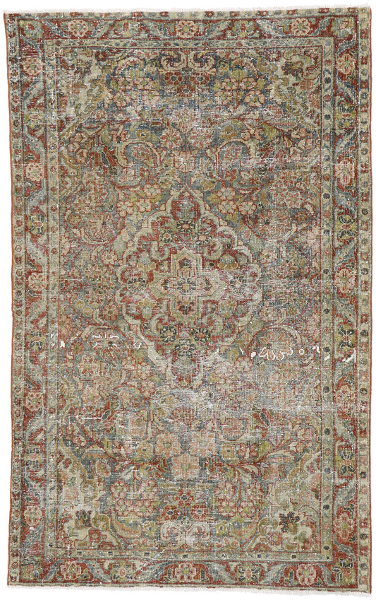 4 x 7 Antique Persian Mahal Rug 60816