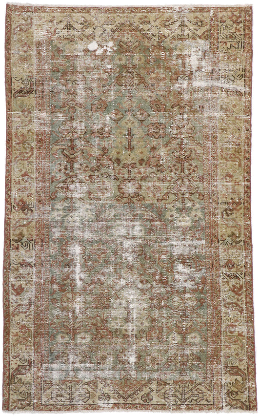 3 x 5 Antique Persian Hamadan Rug 60817