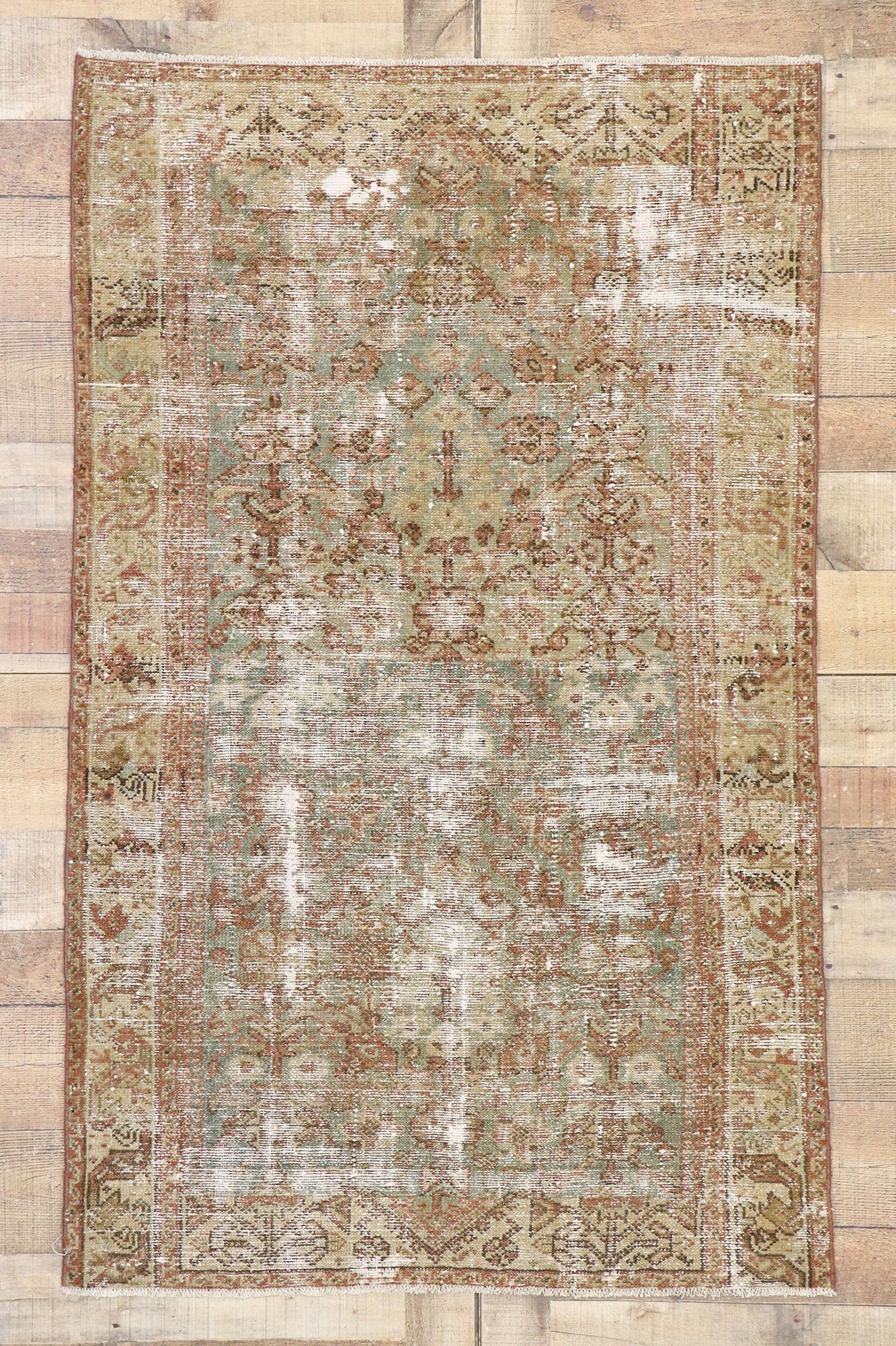 3 x 5 Antique Persian Hamadan Rug 60817