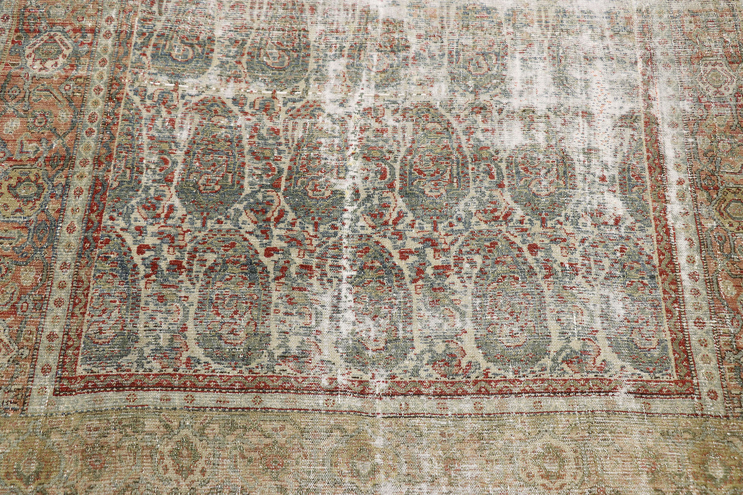 4 x 6 Antique Persian Senneh Boteh Rug 60818