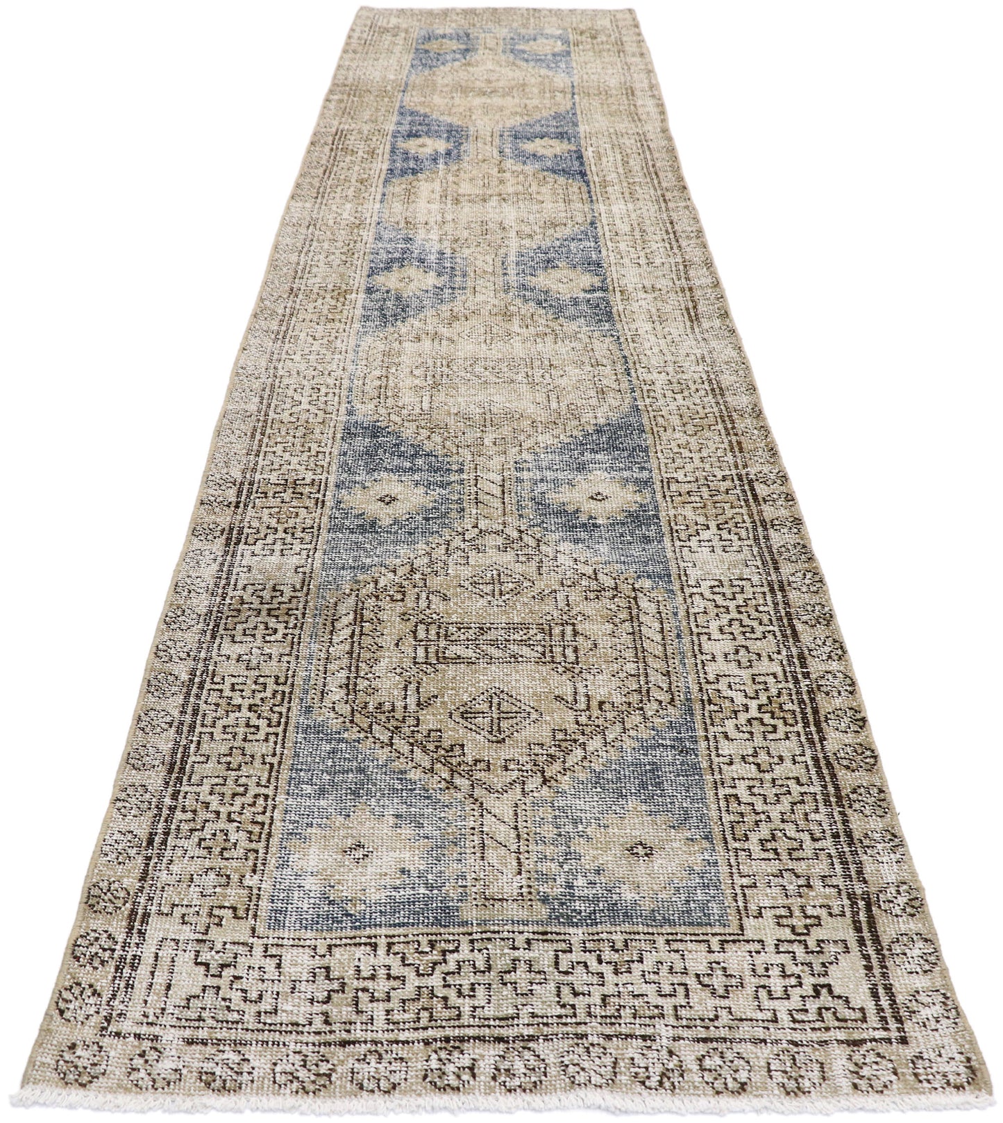 3 x 13 Antique Persian Mahal Runner 60820