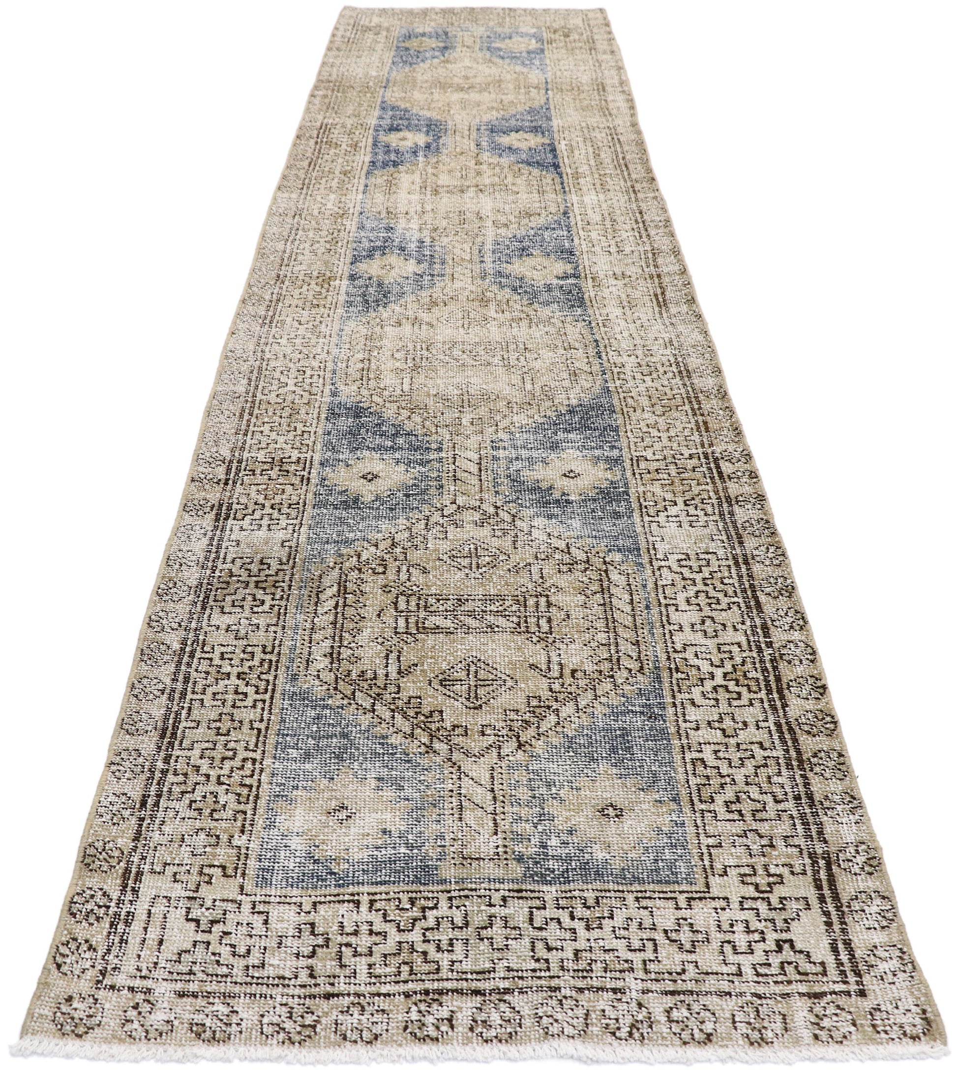 3 x 13 Antique Persian Mahal Runner 60820