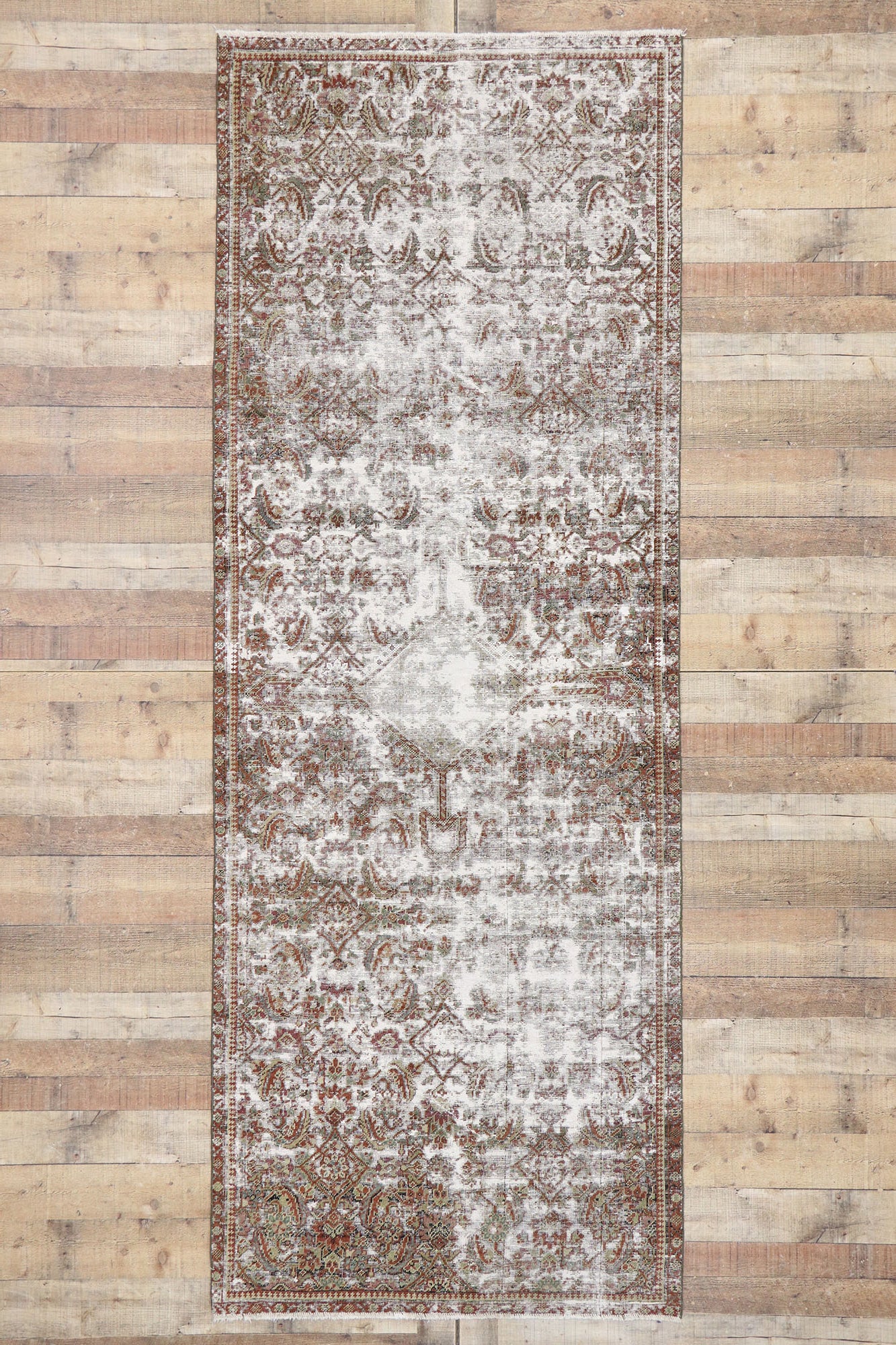 4 x 10 Antique Persian Mahal Rug 60822