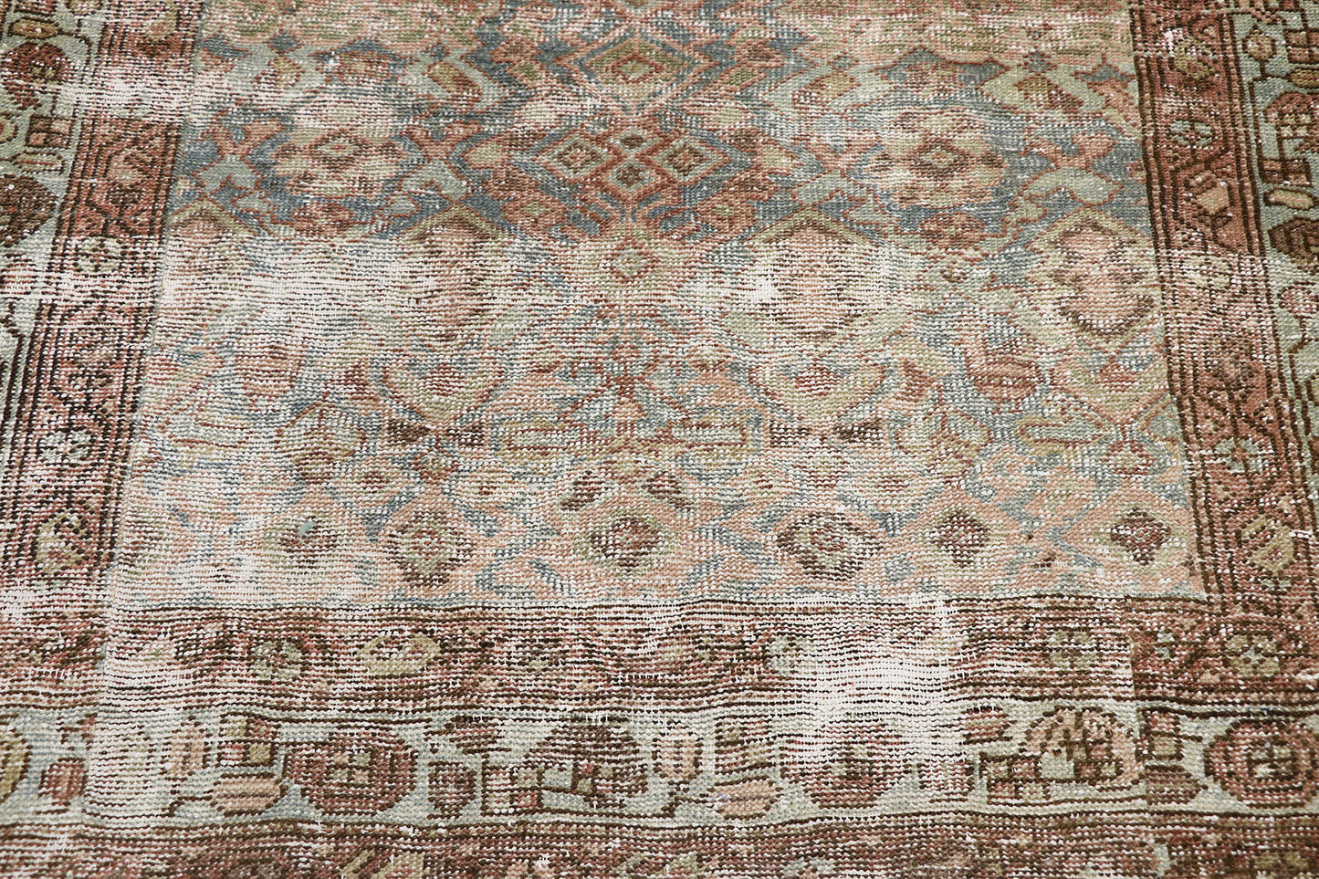 4 x 11 Antique Persian Hamadan Rug 60823