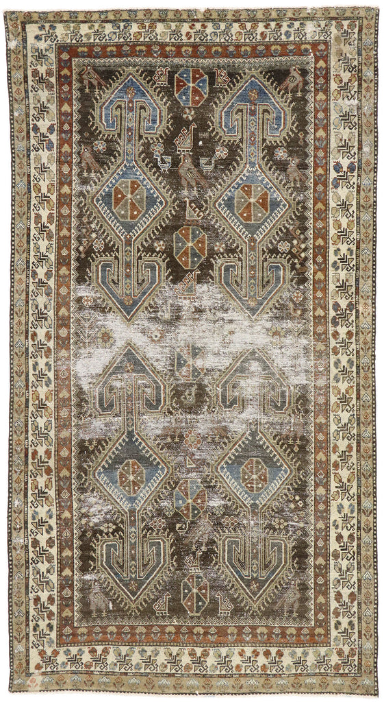 5 x 10 Antique Persian Malayer Rug 60825