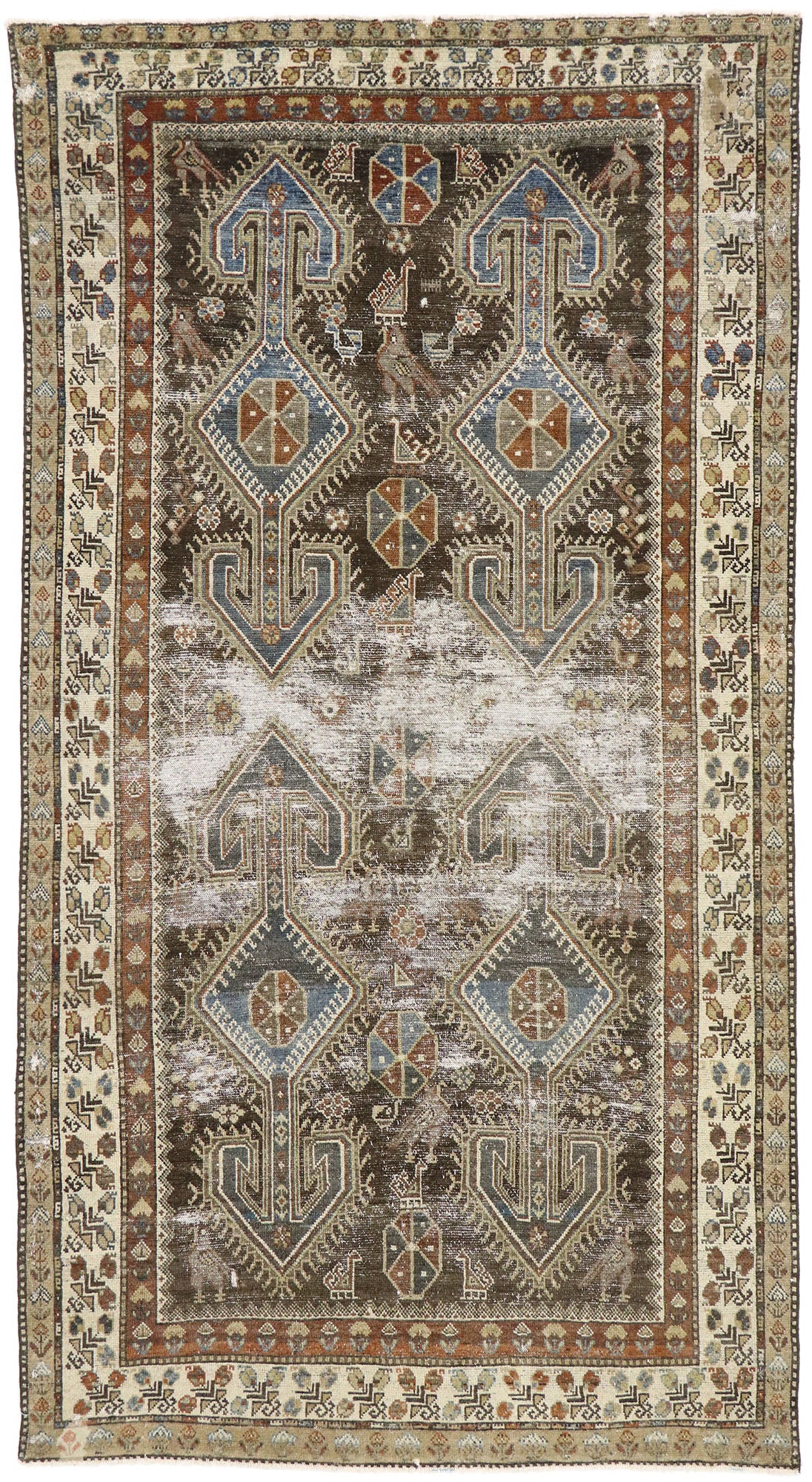 5 x 10 Antique Persian Malayer Rug 60825