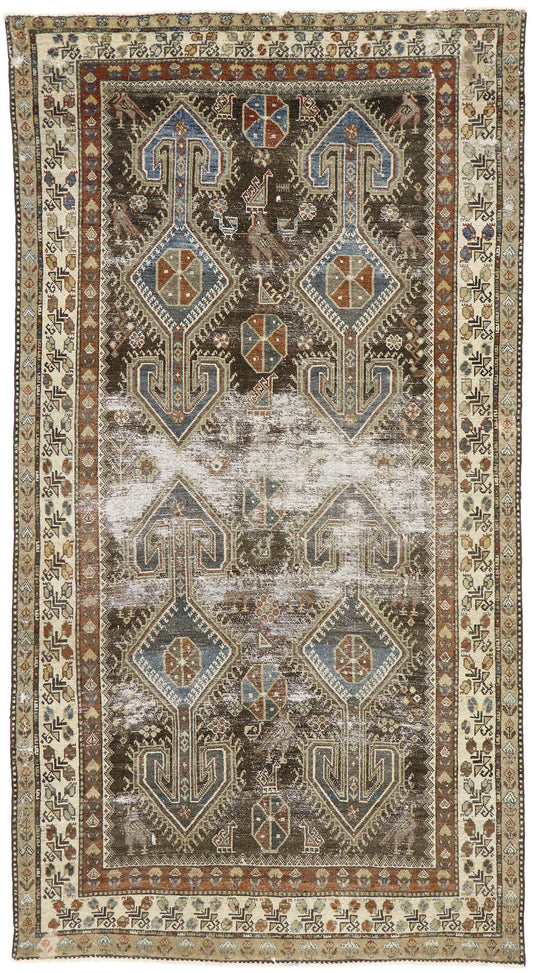 5 x 10 Antique Persian Malayer Rug 60825