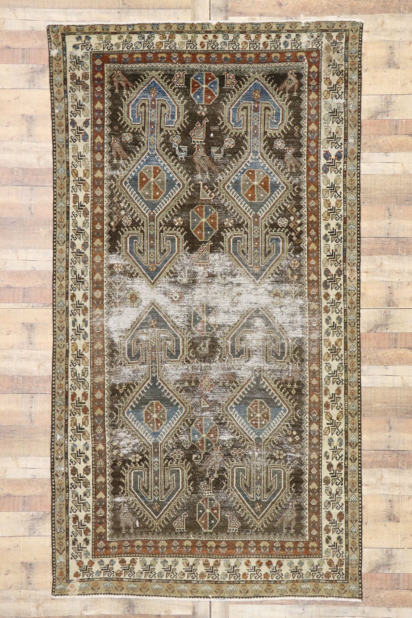 5 x 10 Antique Persian Malayer Rug 60825