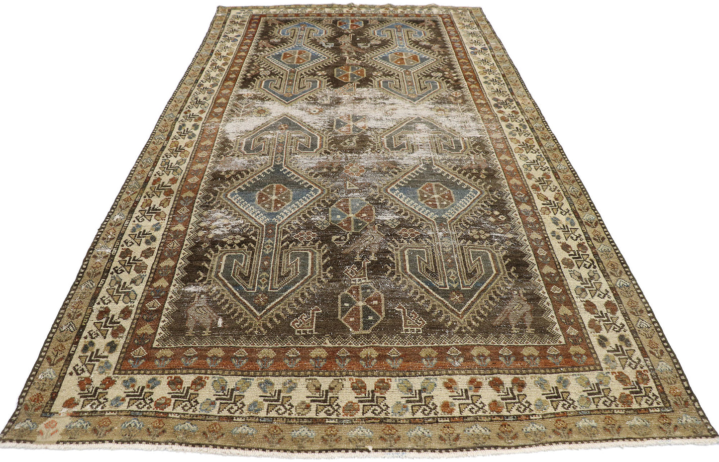 5 x 10 Antique Persian Malayer Rug 60825