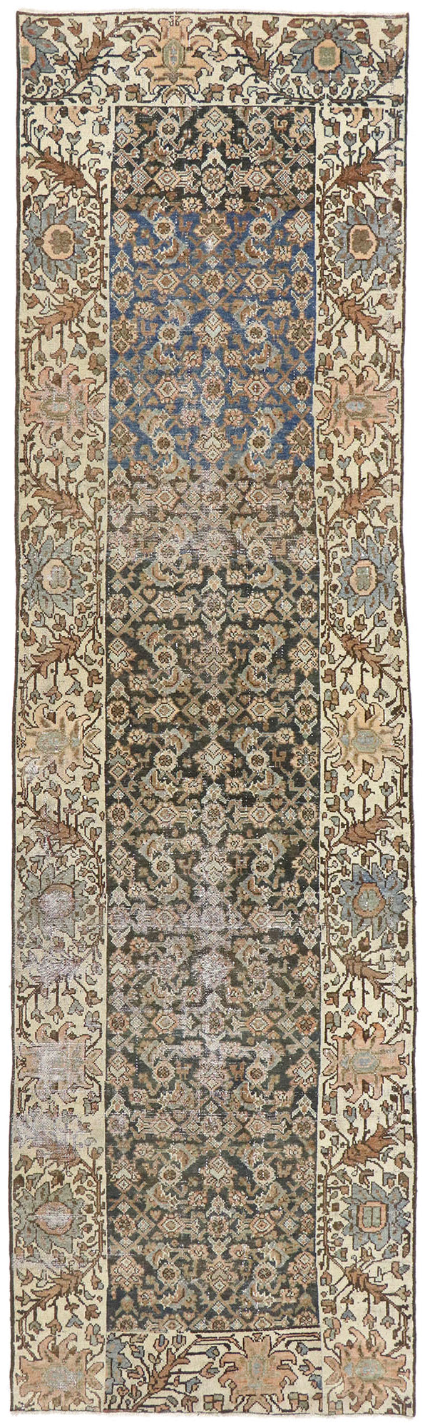 3 x 11 Antique Persian Malayer Runner 60826
