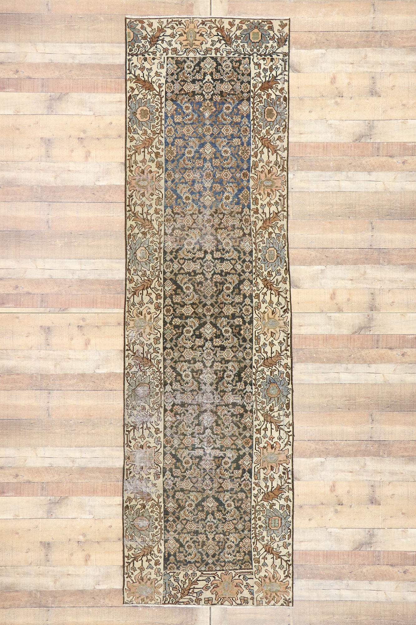 3 x 11 Antique Persian Malayer Runner 60826