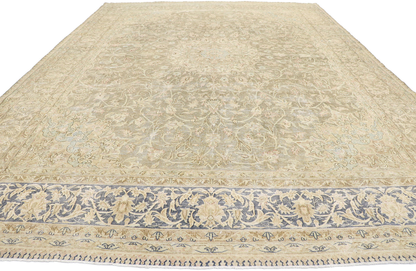 10 x 14 Antique Persian Kerman Rug 60828