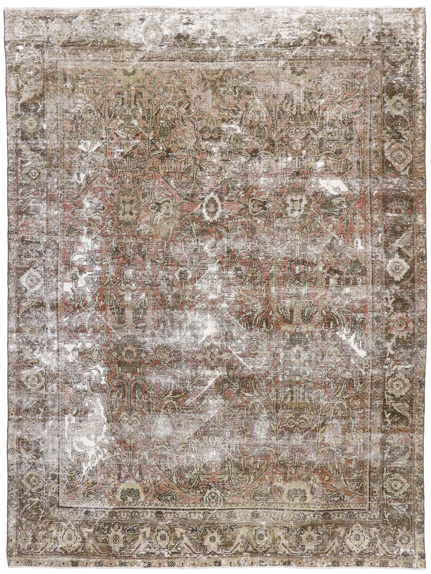 7 x 10 Antique Persian Mahal Rug 60829