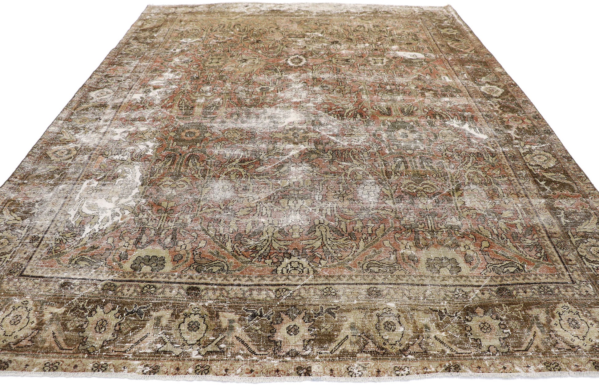 7 x 10 Antique Persian Mahal Rug 60829