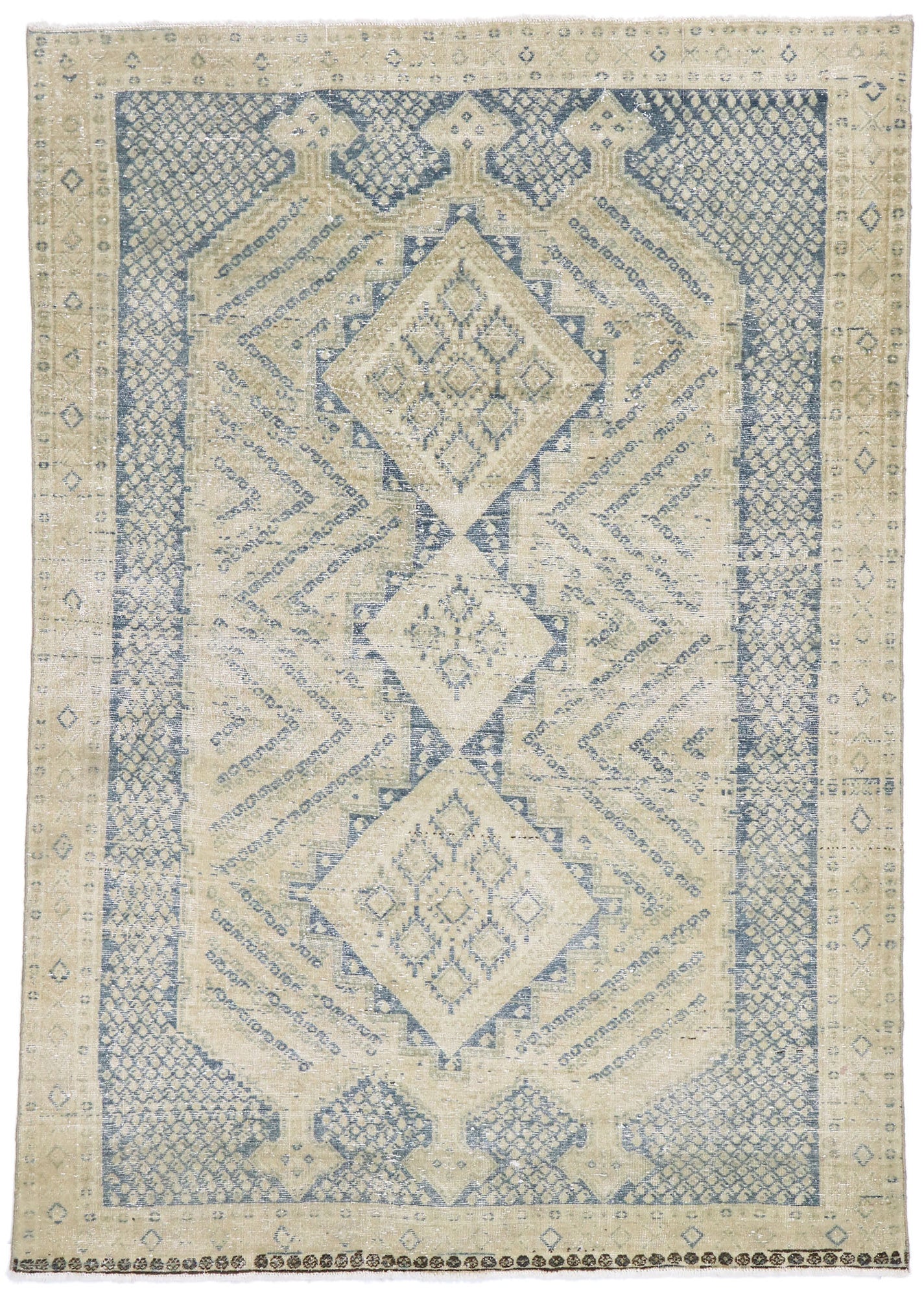 4 x 6 Antique Persian Malayer Rug 60831