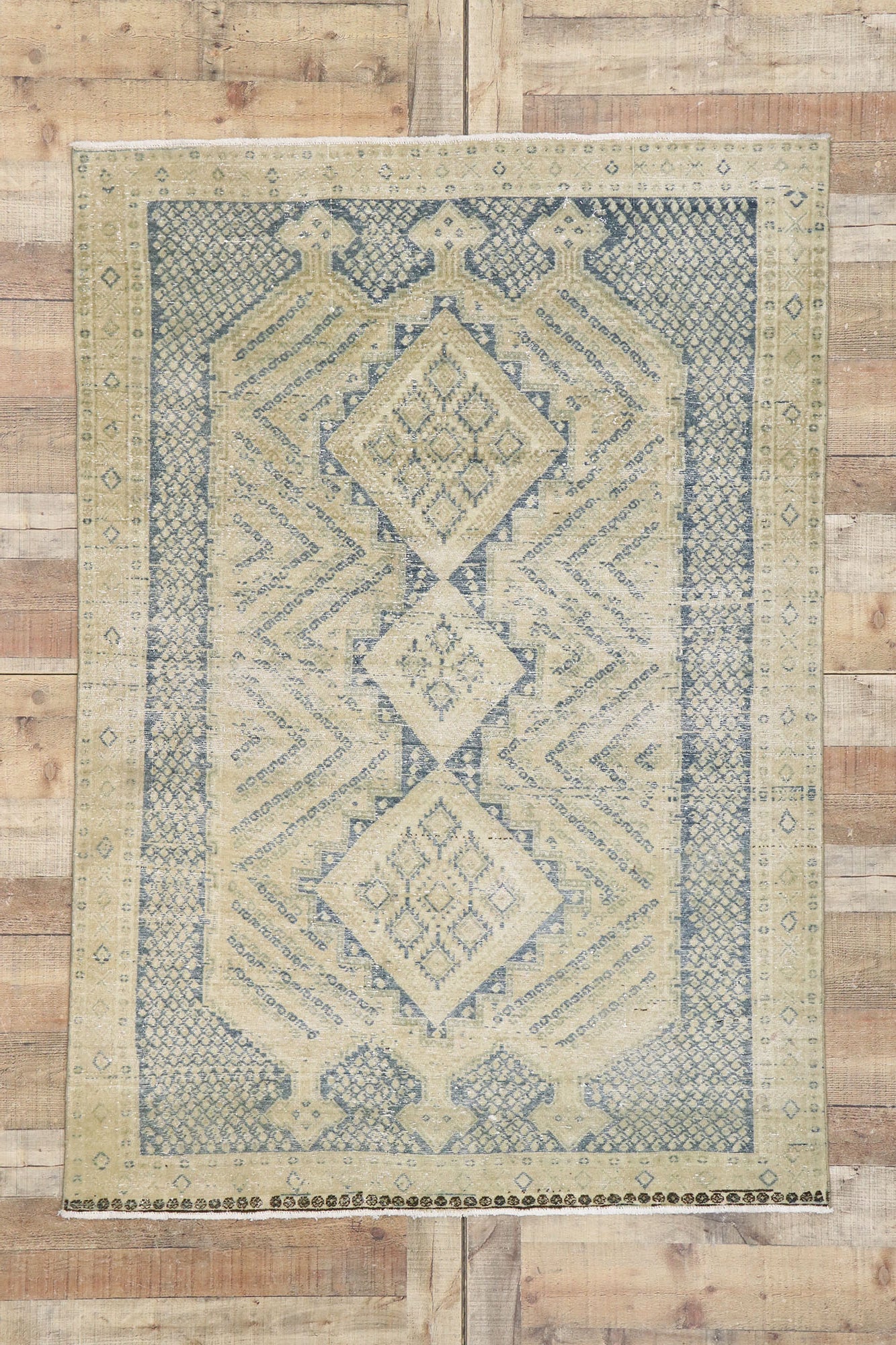 4 x 6 Antique Persian Malayer Rug 60831