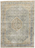 8 x 10 Antique Persian Tabriz Rug 60833