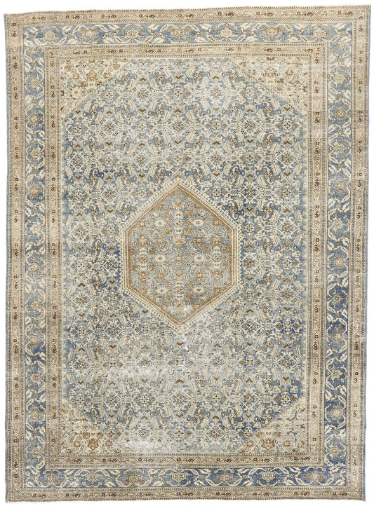 8 x 10 Antique Persian Tabriz Rug 60833