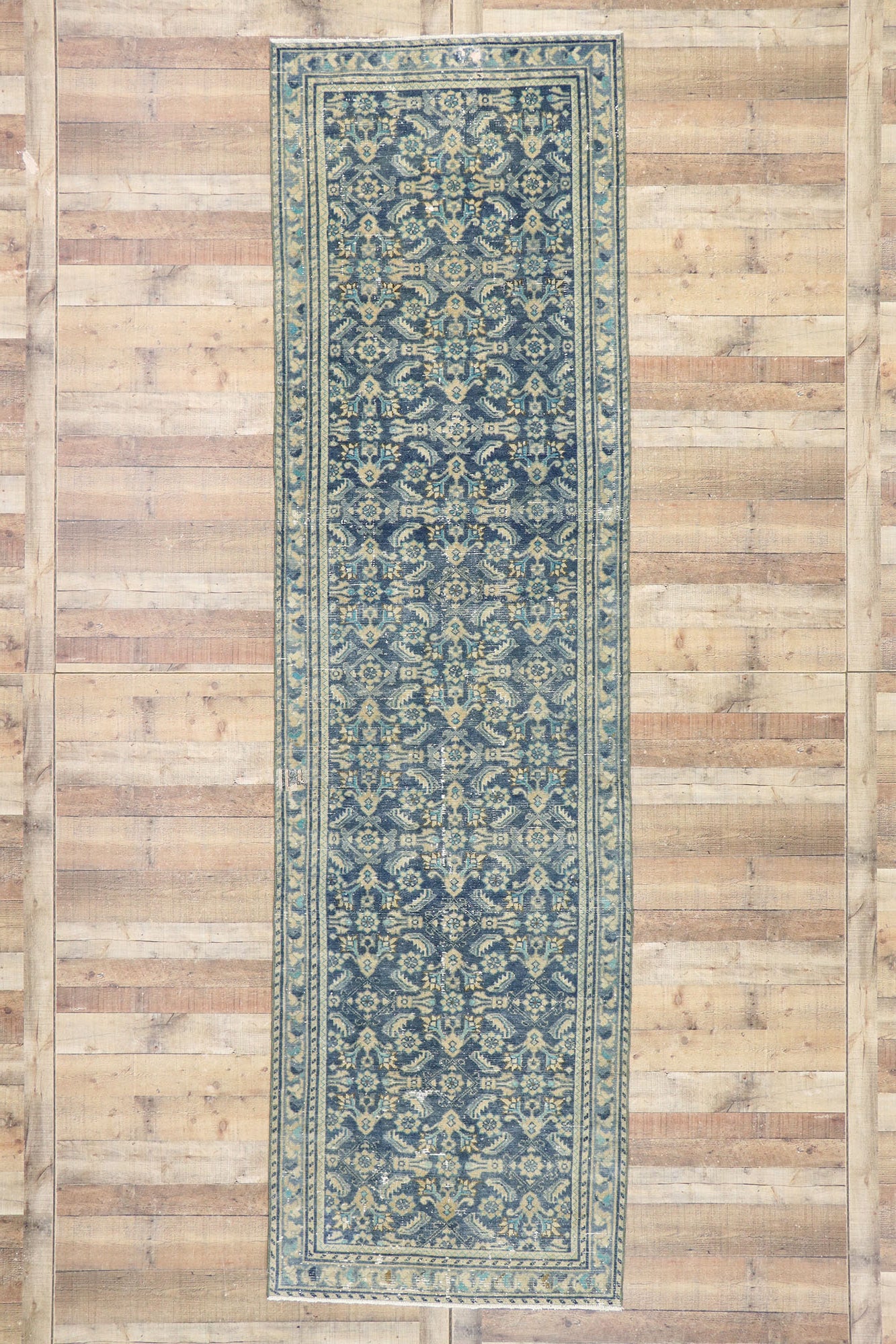 4 x 13 Antique Persian Malayer Rug 60835