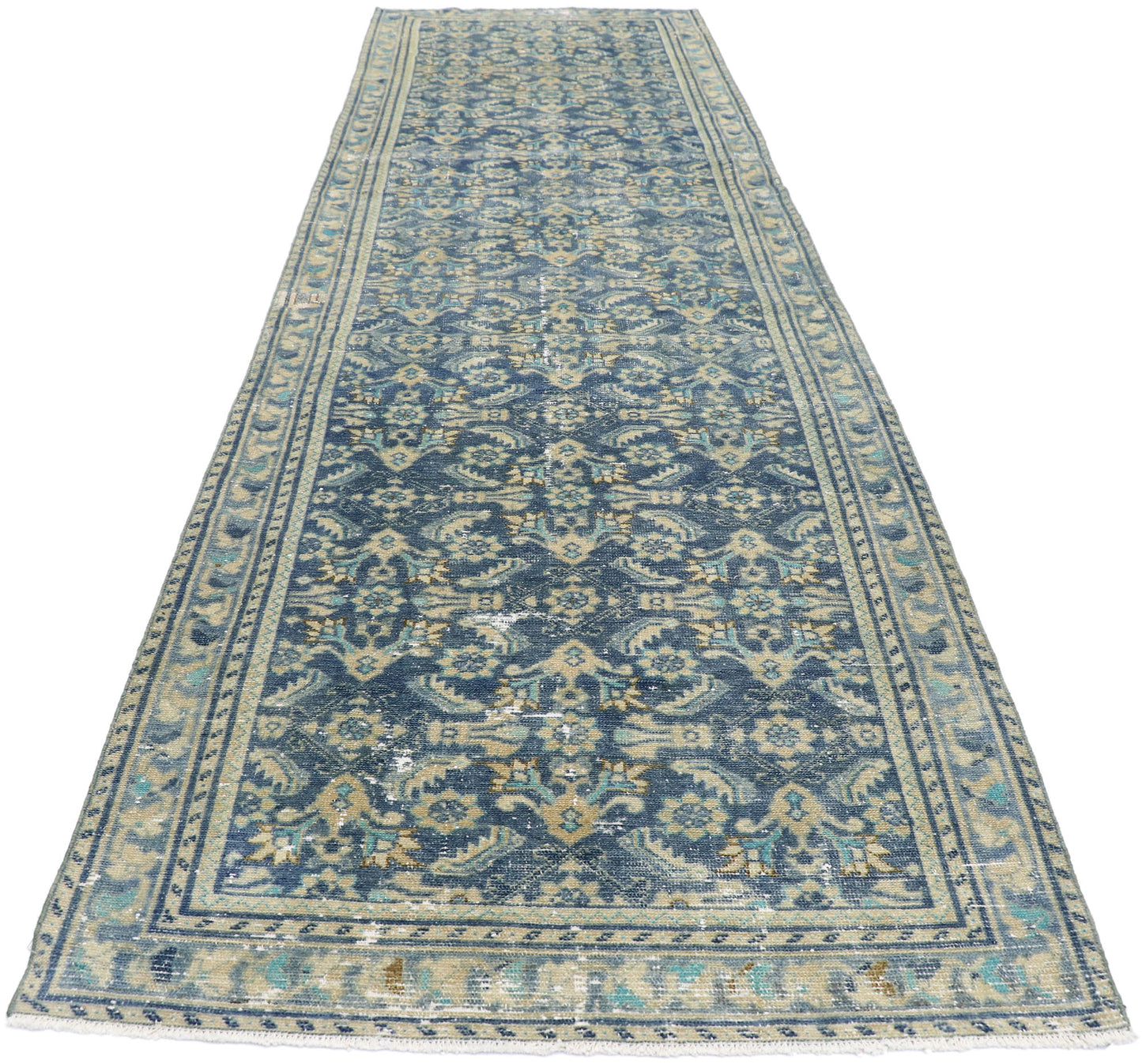 4 x 13 Antique Persian Malayer Rug 60835