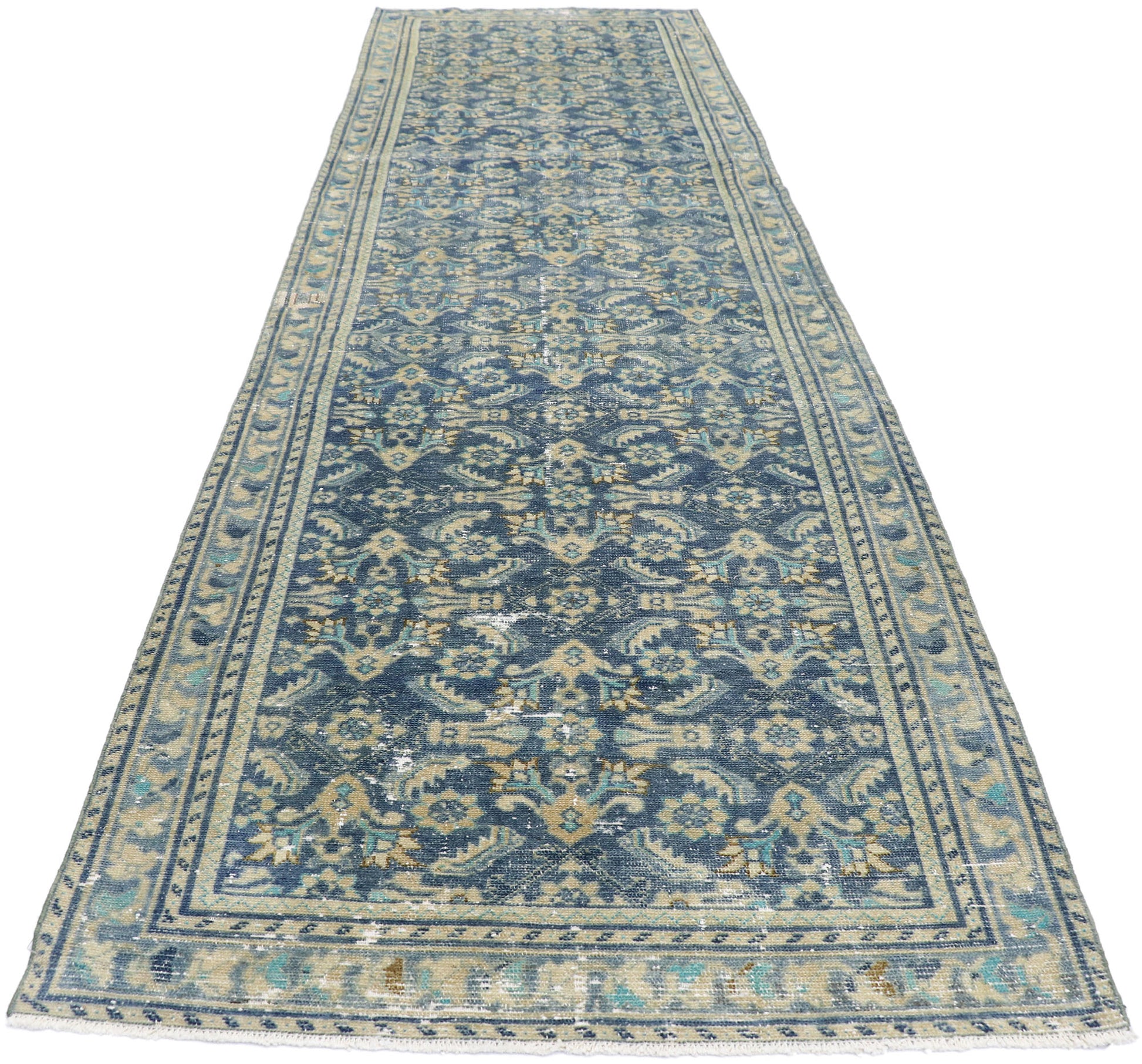 4 x 13 Antique Persian Malayer Rug 60835