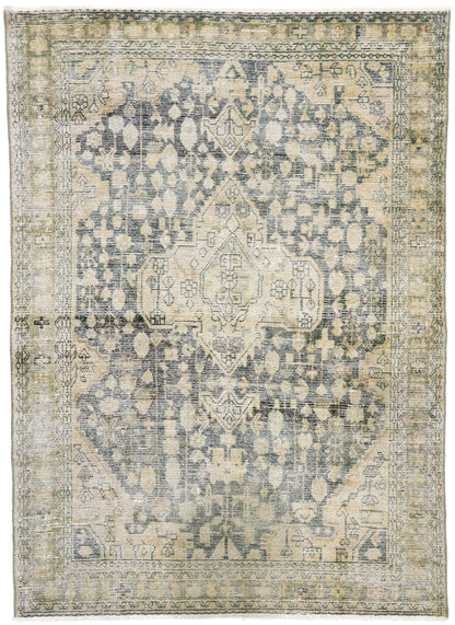 4 x 6 Antique Persian Mahal Rug 60838